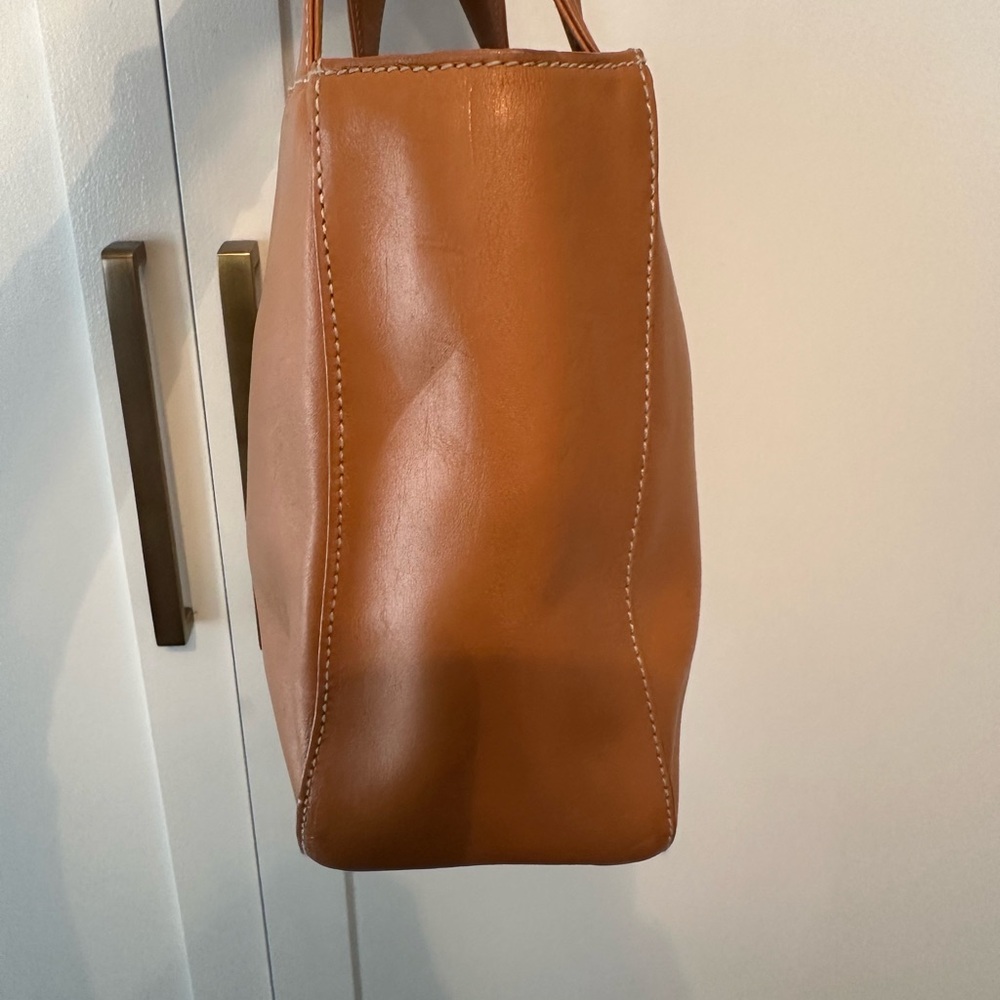 Banana Republic Tan Leather Tote Bag - Picture 5 of 11